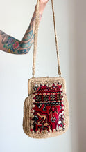 Load image into Gallery viewer, Vintage Macrame Carpet Handbag

